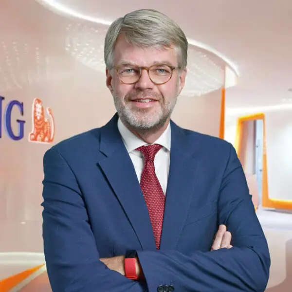 portret van Jan Willem Spijkman van ING
